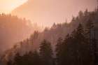 Sunset from Morton Overlook-Great Smoky Mountains National Park-Tennessee Art Print